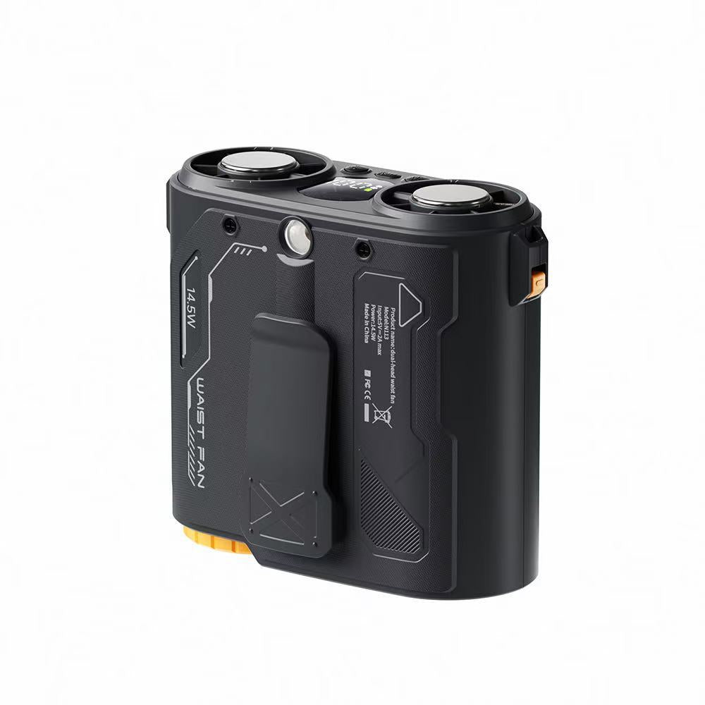 Portable Waist Fan Hands-Free Clip-On Adjustable Speed Battery Powered