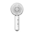 Portable Handheld Fan USB Rechargeable Ergonomic Design 3-Speed Compact Size for Women