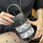 Women’s Insulated Water Bottle with Carry Handle BPA-Free Durable Hot Cold Beverage Container