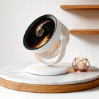 Portable USB Table Fan with Integrated LED Light Adjustable Speed Compact and Lightweight