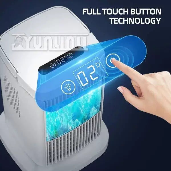 Desktop Micro Cooler USB Powered Evaporative Personal Fan with Touch Control and Adjustable Tilt