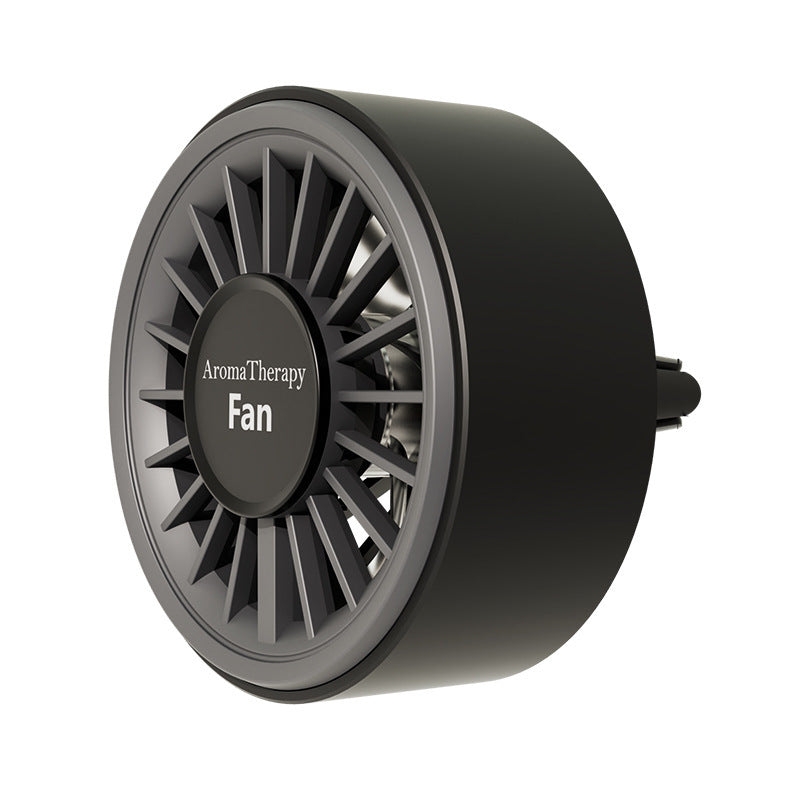 Aromatherapy Car Air Vent Fan with Adjustable Airflow and Essential Oil Diffuser