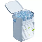 Portable Evaporative Air Cooler with Removable Ice Container Whisper-Quiet Fan Compact Personal Cooler