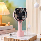 Portable Hand Fan with Spray Function USB Rechargeable Lightweight Personal Cooling Fan