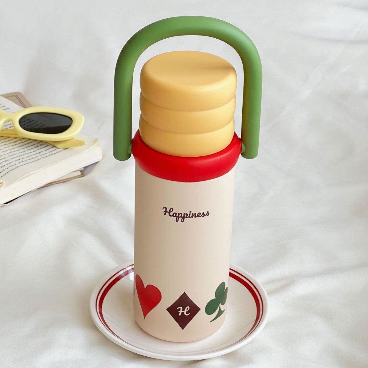 Women’s BPA-Free Plastic Water Bottle with Leak-Proof Stylish Lid and Handle