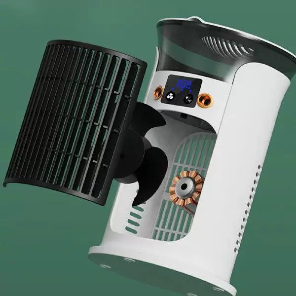 Portable Tower Fan USB Powered Compact Oscillating Mini Fan with Digital Display
