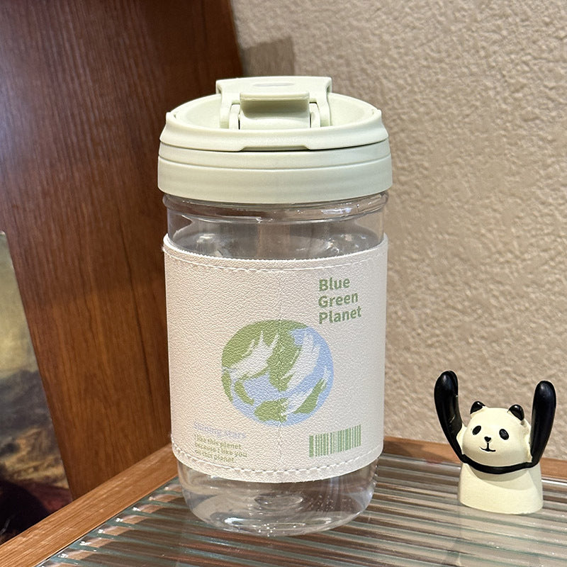 Reusable Water Bottle for Women BPA-Free Plastic Leakproof Flip Lid Eco-Friendly Design