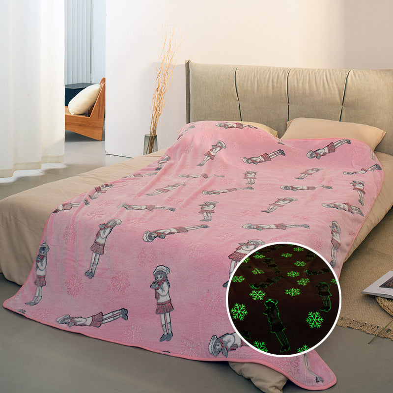 Women's Cozy Fleece Blanket with Gaming Console and Controller Design Soft Warm Throw