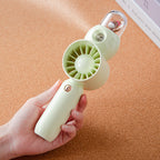 Women's Portable Hand Fan with Misting Function Ergonomic Compact Design