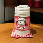 Women’s Insulated Thermo Mug with Cute Animal Design Leak-Proof Lid Ergonomic Handle