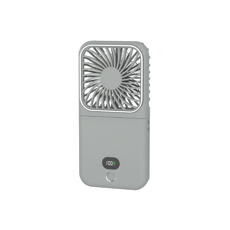 Portable High-Speed Fan with LED Display Compact Rechargeable Personal Cooling Fan