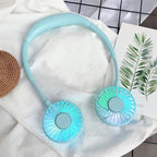 Hands-Free Portable Neck Fan Dual Adjustable Fans Rechargeable Quiet Operation
