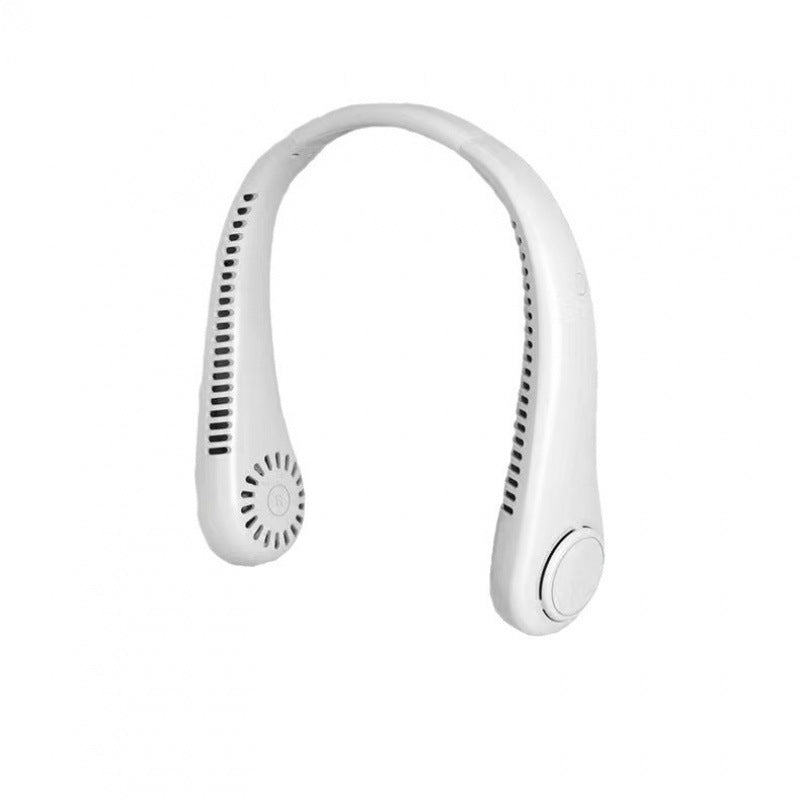 Portable Wearable Neck Fan Rechargeable Quiet Ventilation Unit for Men