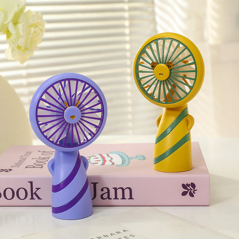 Women Portable USB Hand Fan Lightweight Compact Cute Design Quiet Operation