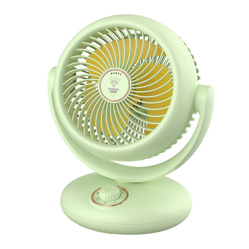 Ladies Table Fan with 90° Adjustable Head and Three Speed Settings Compact Quiet Operation