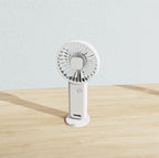 Portable Rechargeable Handheld Fan Lightweight Quiet Operation Adjustable Speed Settings