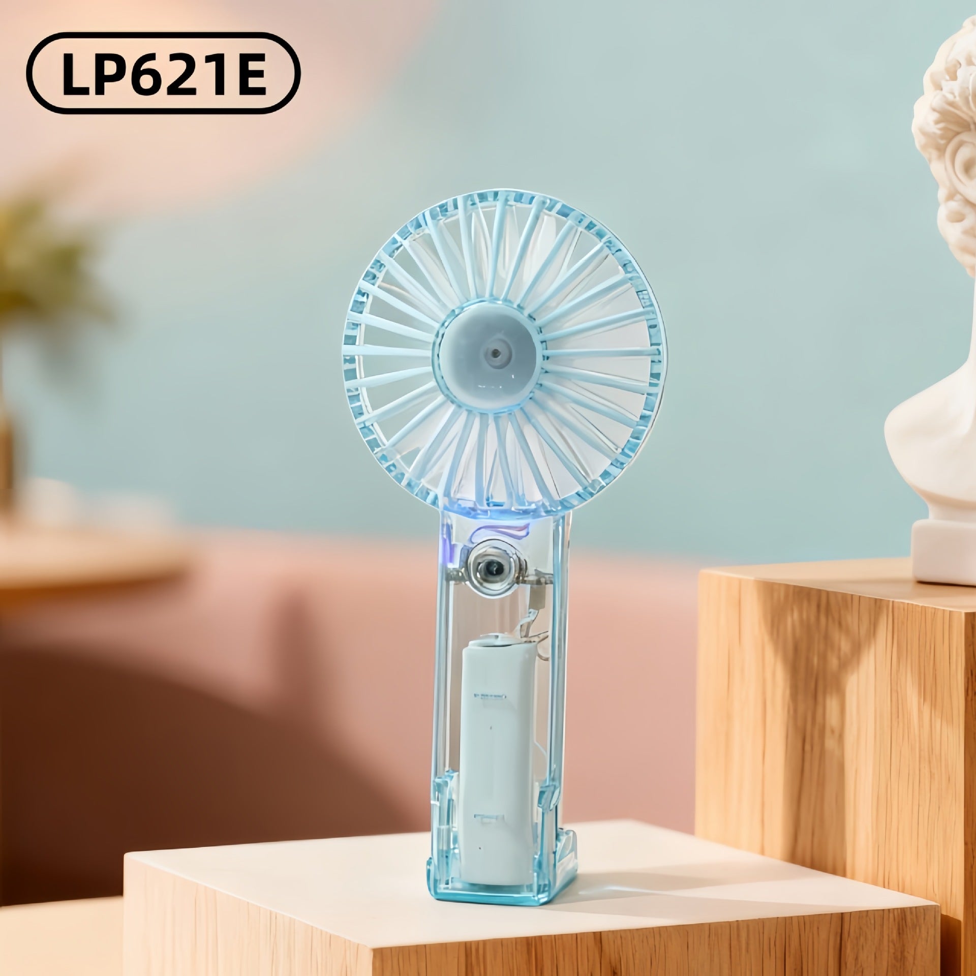 Portable Hand Fan with Variable Speed Control Ergonomic Design Battery Operated Compact Size