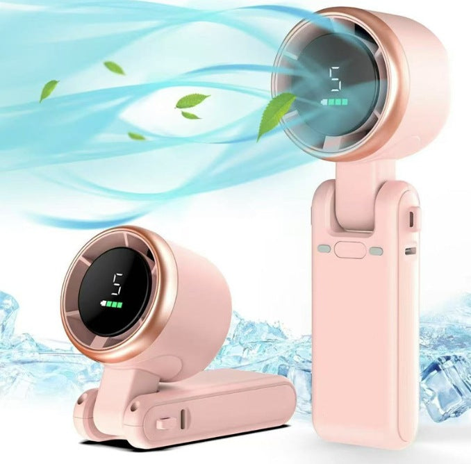 Portable Mini Air Cooler Compact Personal Fan with Quiet Operation and LCD Display