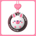 Portable Handheld Fan USB Rechargeable Cute Bunny Design Compact Lightweight