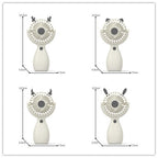 Portable Hand Fan Compact Size LED Light Ergonomic Grip for Women