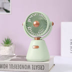 Portable Rechargeable Desk Fan Compact Lightweight Quiet Operation Multiple Speeds
