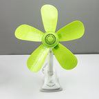 Leaf-Shaped Desk Fan Adjustable Speed Compact Portable Cooling Fan