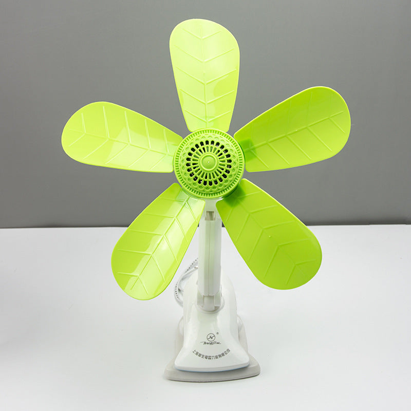 Leaf-Shaped Desk Fan Adjustable Speed Compact Portable Cooling Fan