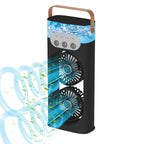 Portable Dual Fan Lightweight Rechargeable Personal Cooling Fan