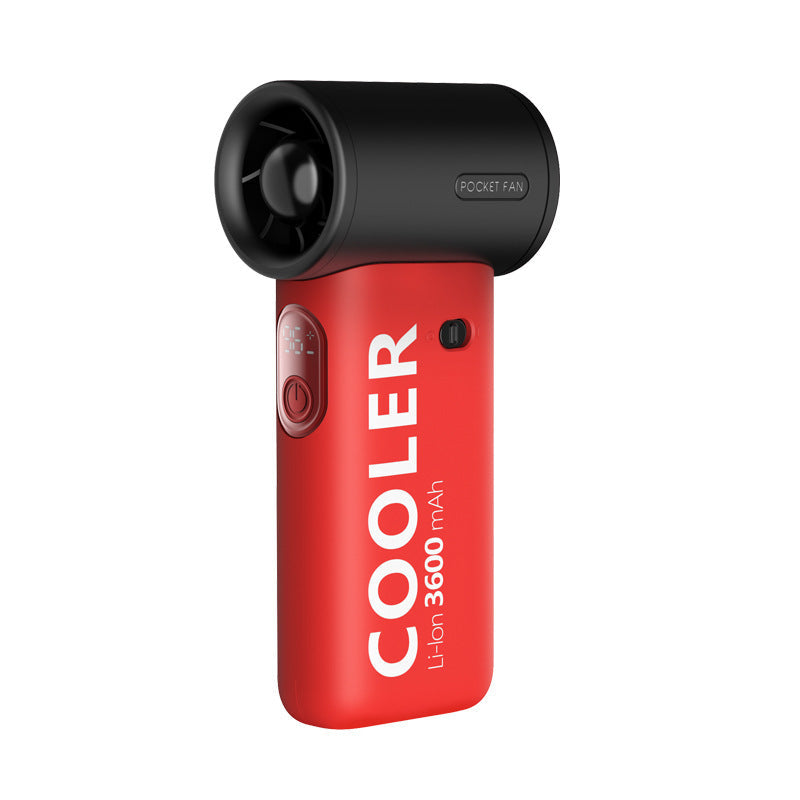 Portable Handheld Pocket Fan Rechargeable Battery Compact Lightweight Personal Cooling Device