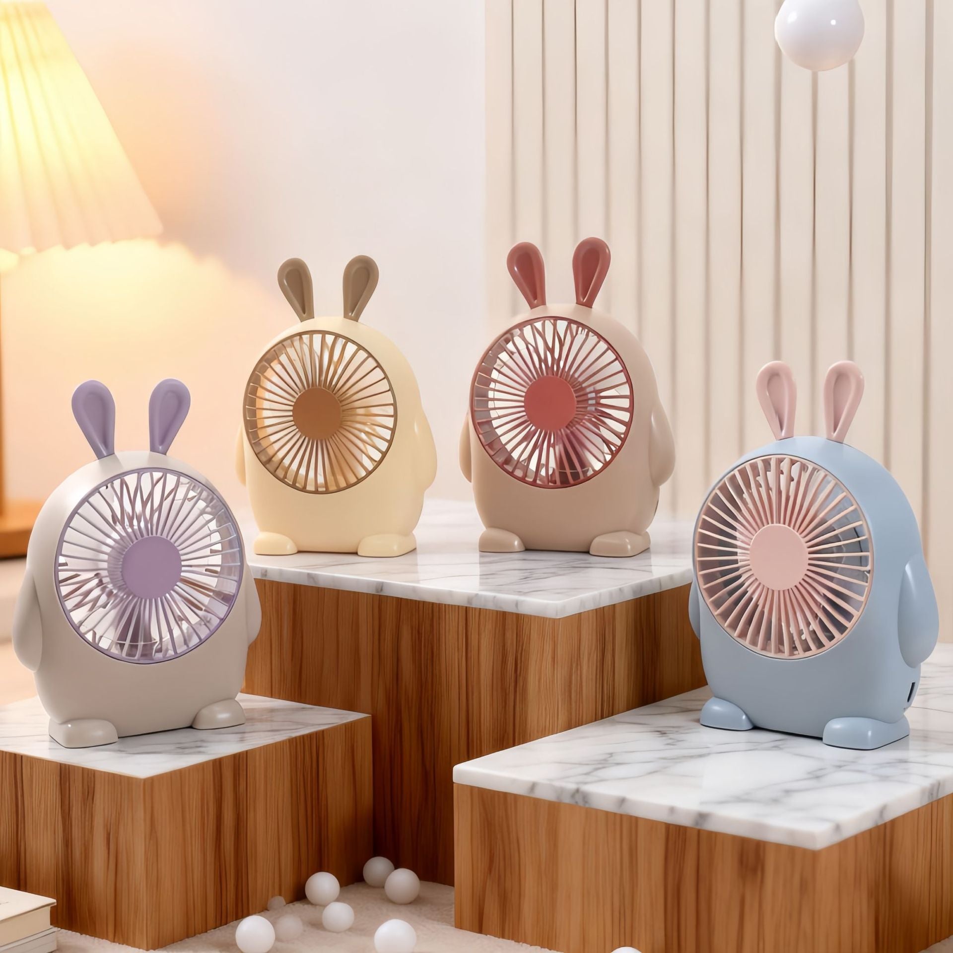 Portable Mini Handheld Fan with Creative Animal Design USB Rechargeable Compact Fan for Travel and Outdoors