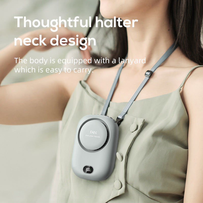 Hands-Free Portable Fan USB Rechargeable Personal Cooling Fan with Adjustable Speed
