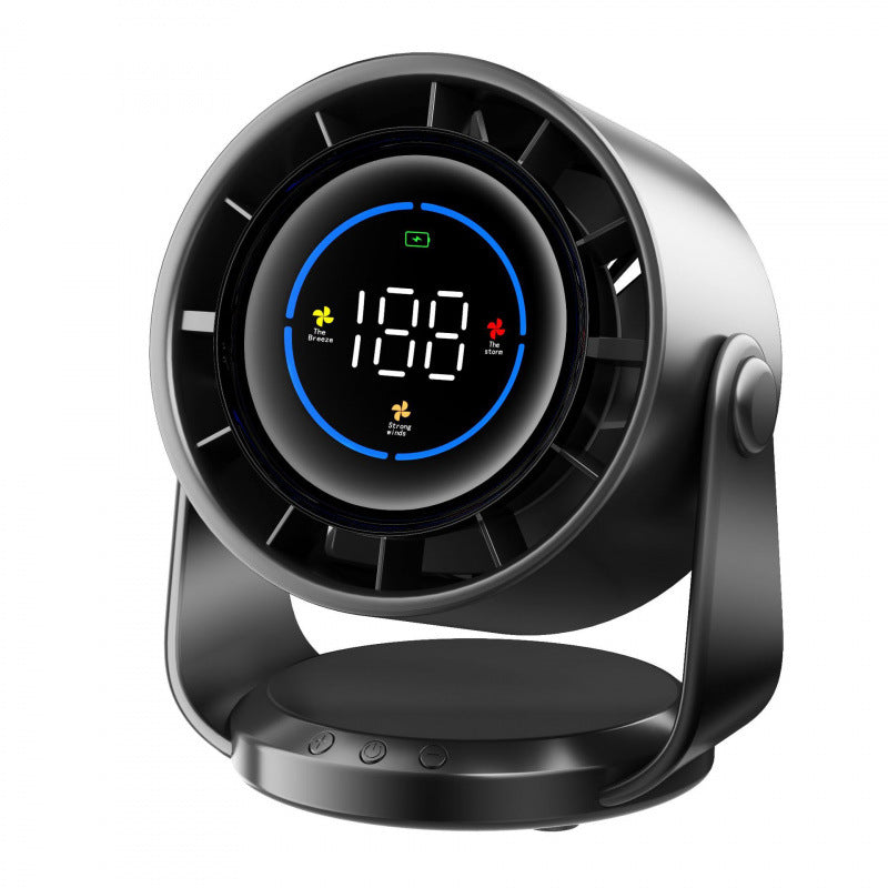 Digital Smart Desktop Fan with Adjustable Speeds and Three Cooling Modes Compact Portable Design