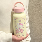 Insulated Stainless Steel Water Bottle with Hello Kitty Design for Women