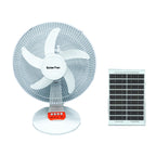 Brehn Solar-Powered Table Fan Portable Quiet Adjustable Speed Eco-Friendly Cooling