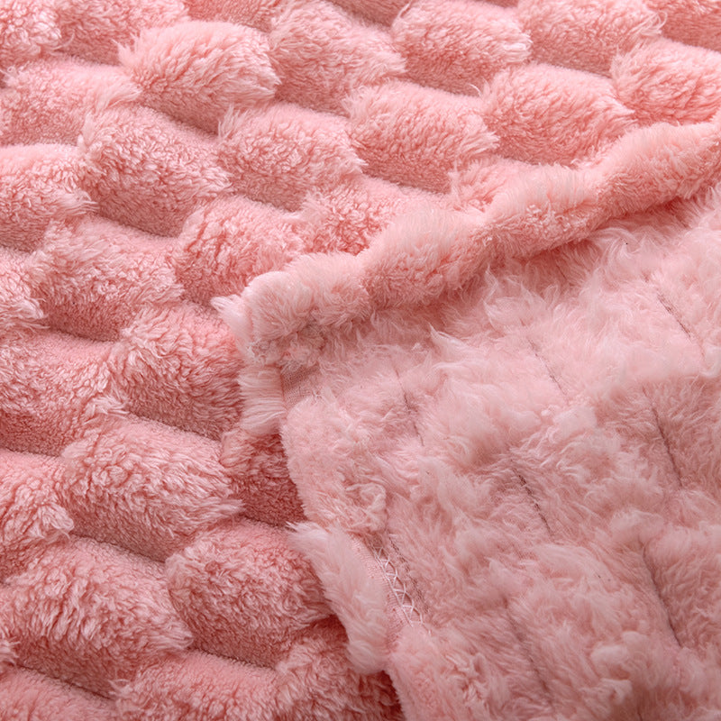 Brehn Women’s Plush Structured Blanket Soft Warm Thermal Insulated Machine Washable