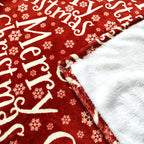 Women's Christmas Blanket Soft Microfiber Festive Tree and Gift Design Cozy Throw