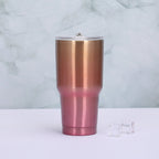 Unisex Insulated Stainless Steel Mug Double-Walled Leak-Proof Lid with Straw Durable Design