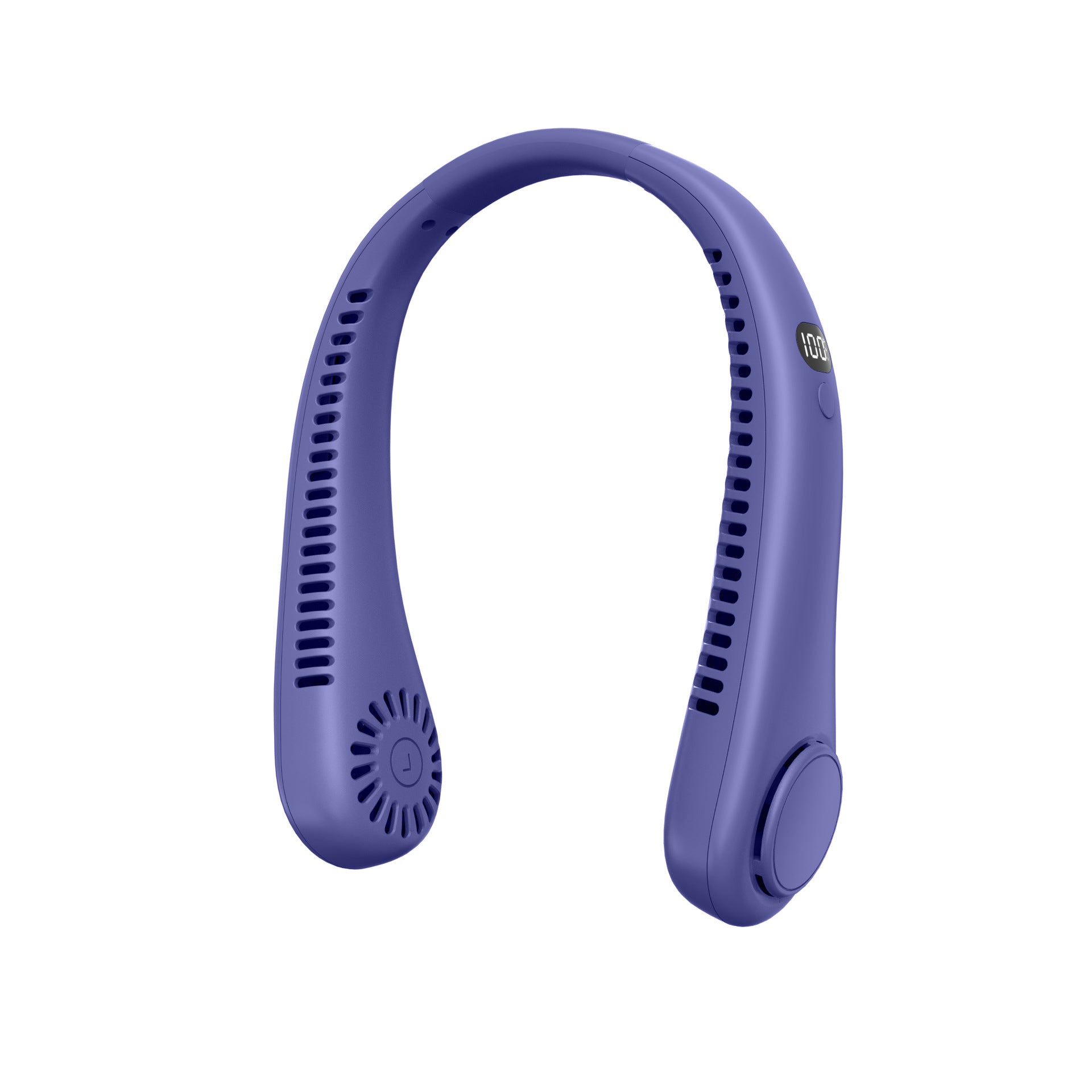 Ladies Portable Neck Fan Lightweight Adjustable Speed Quiet Operation Battery Powered