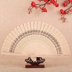 Ladies Paper Fan Artistically Pierced Elegant Lightweight Accessory