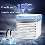 Compact Desktop Evaporative Air Cooler USB-Powered Portable Personal Fan with Adjustable Louvers