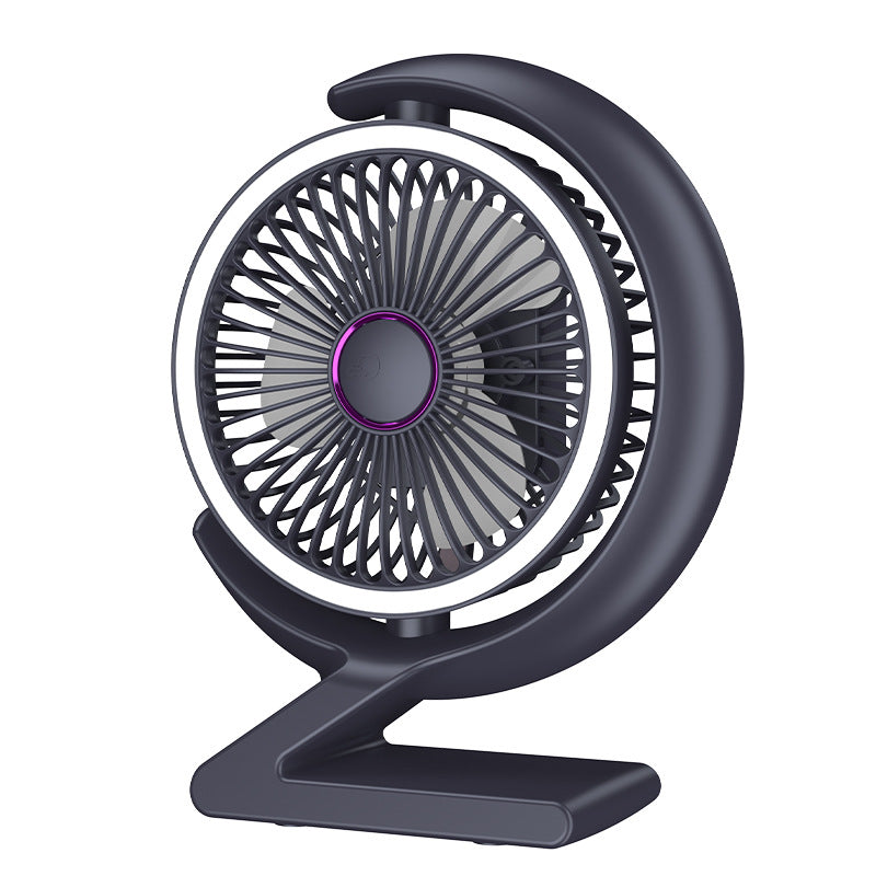 Table Fan Quiet Operation Adjustable Tilt Multiple Speeds for Home Office