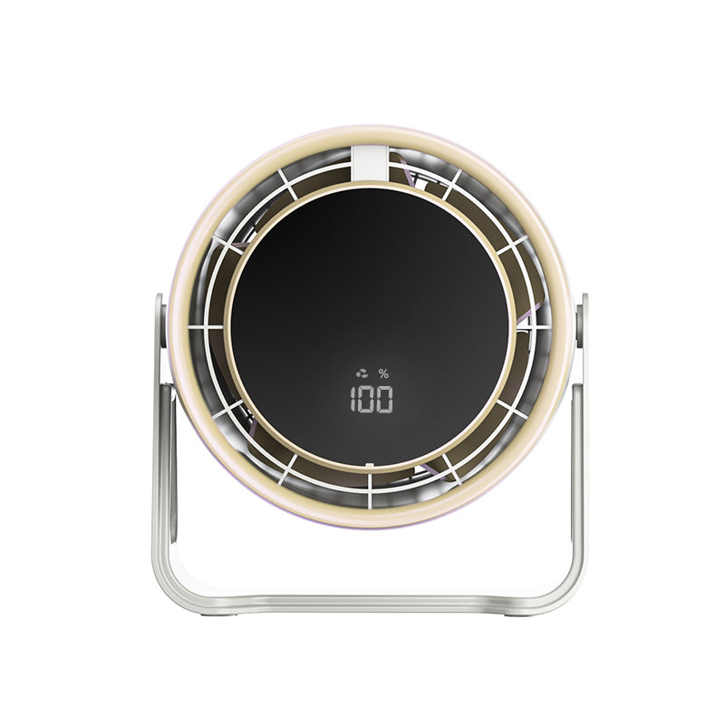 Desktop Air Purifier Fan with LED Display Compact Quiet Operation