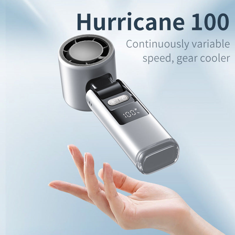 Portable Mini Fan USB Rechargeable Compact Quiet with LED Display and Multiple Speeds