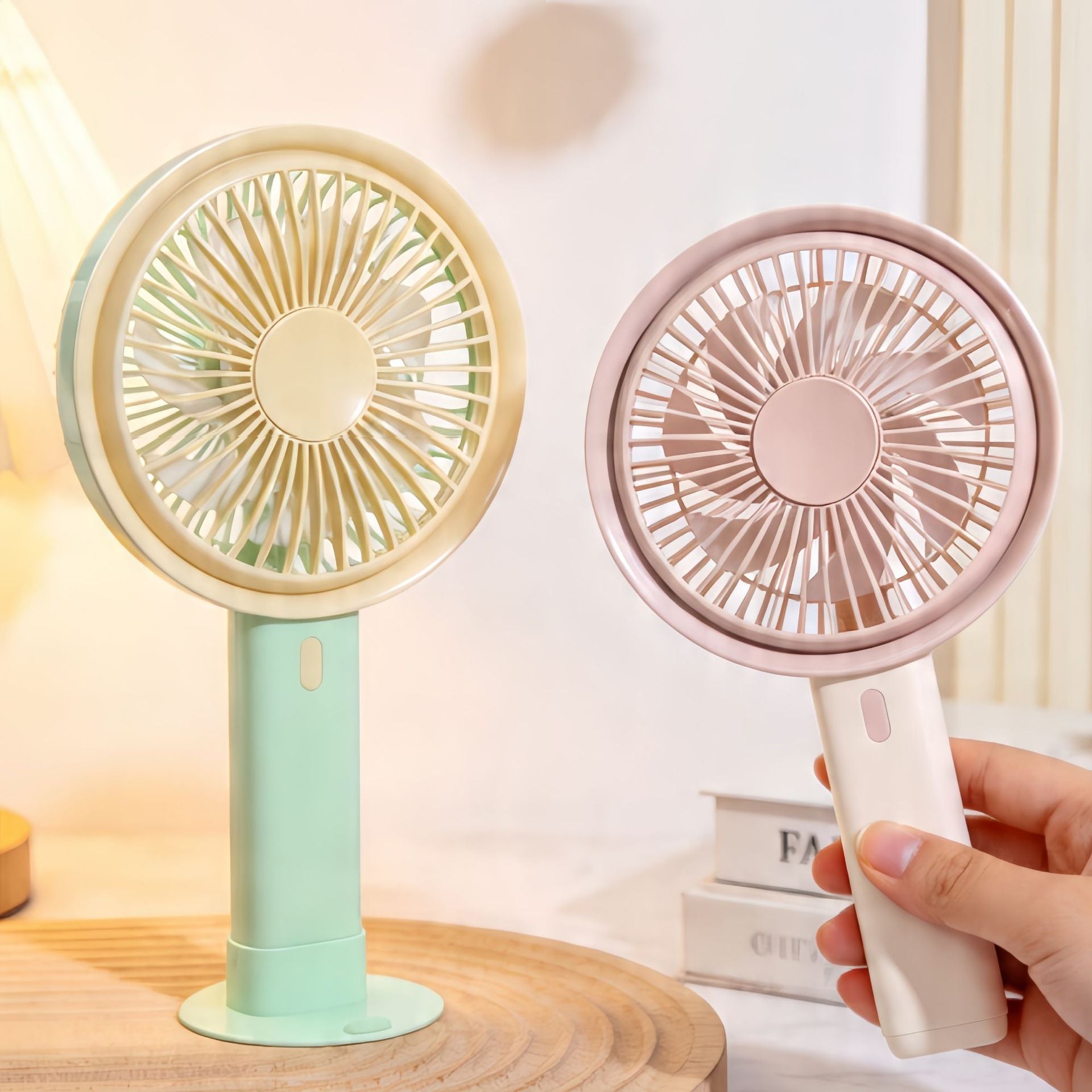 Portable Table Fan With USB Connection and Adjustable Tilt Quiet Compact Design