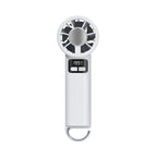 Portable Fan Digital Display Rechargeable Battery Lightweight Compact