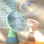 Portable Table Fan Adjustable Tilt Lightweight Quiet Operation