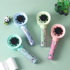 Portable Handheld Fan with Integrated Moisture Container Rechargeable Panda Design