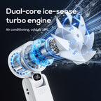 Portable Personal Fan Compact Lightweight Rechargeable Battery Operated with LCD Display and Multiple Speeds