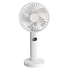 Portable Battery Fan with LCD Display and Variable Speed Control