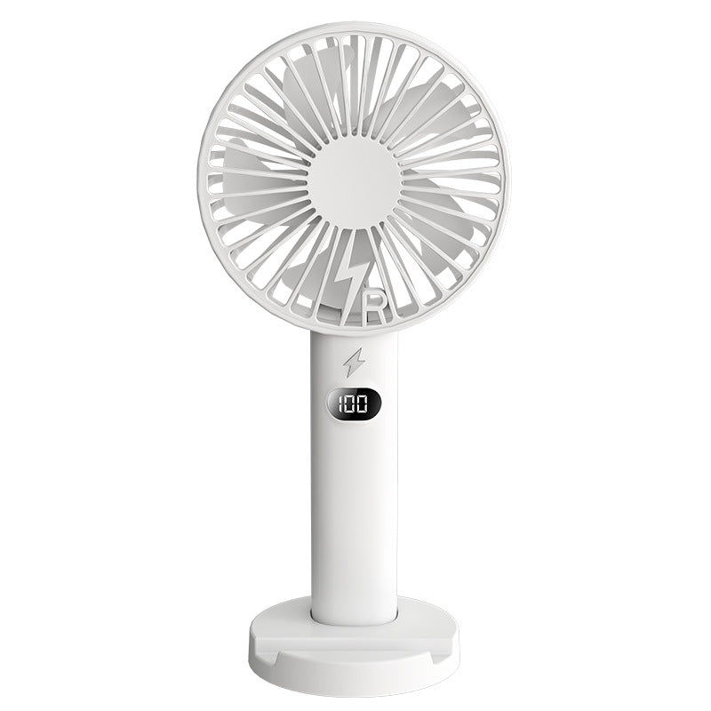 Portable Battery Fan with LCD Display and Variable Speed Control